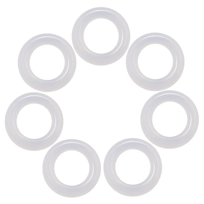 120Pcs Clear Rubber O-Ring Keyboard, O-Rings Keycaps, Switch Dampeners Keycap, for Cherry MX Key Switch Keyboards Dampers,White