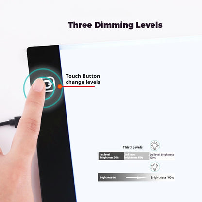 A2 Extra Large Tracing LED Light Pad for Diamond Art, Sketching, Painting - Adjustable Brightness, Sketching, Tracing - USB Powered DIY Diamond Art Light Box - No mesh No dot