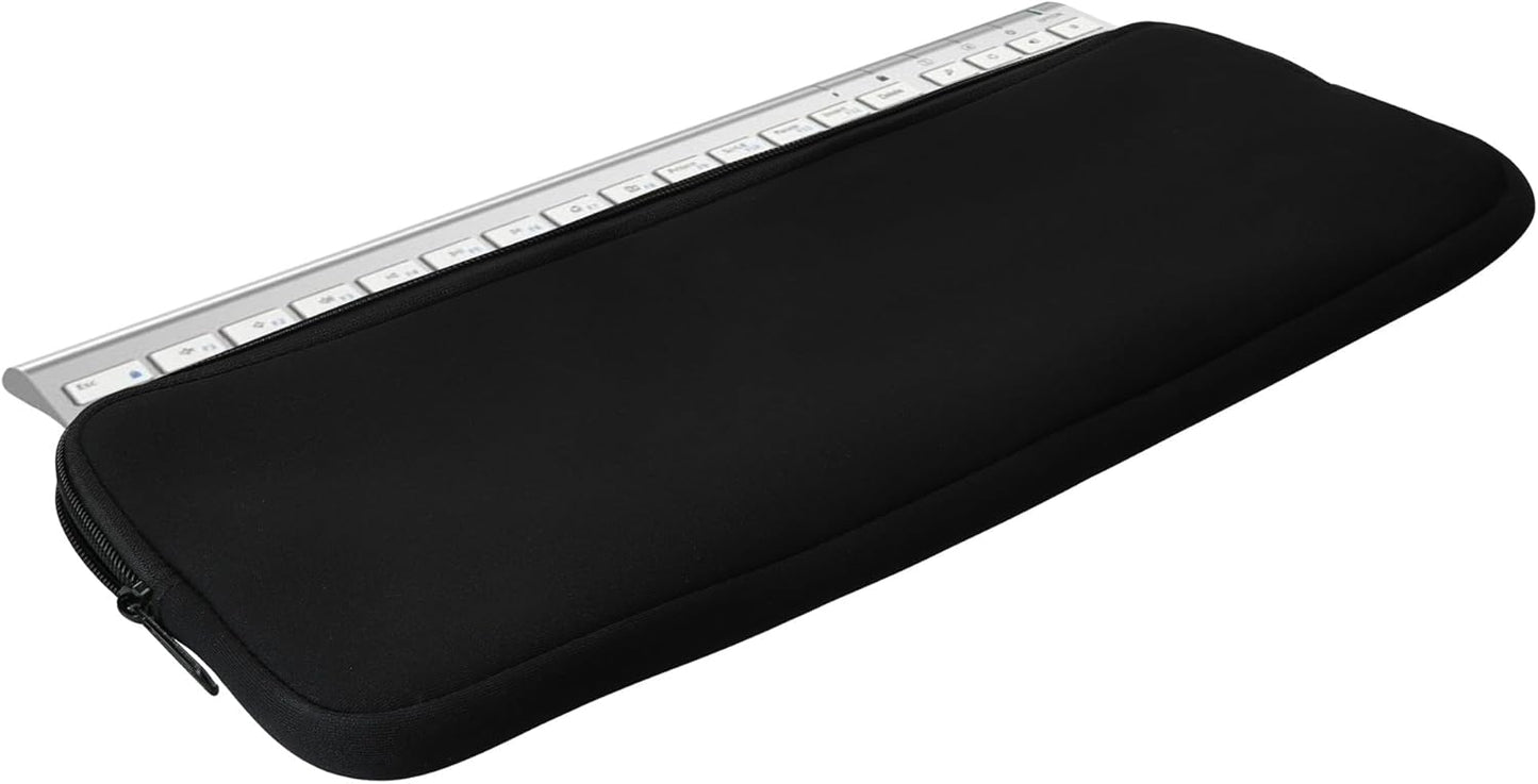 kwmobile Neoprene Case Compatible with iClever BK10 Wireless - Case for Keyboard Soft Travel Sleeve - Black