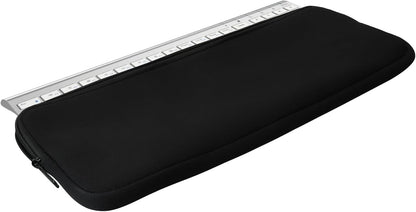 kwmobile Neoprene Case Compatible with iClever BK10 Wireless - Case for Keyboard Soft Travel Sleeve - Black