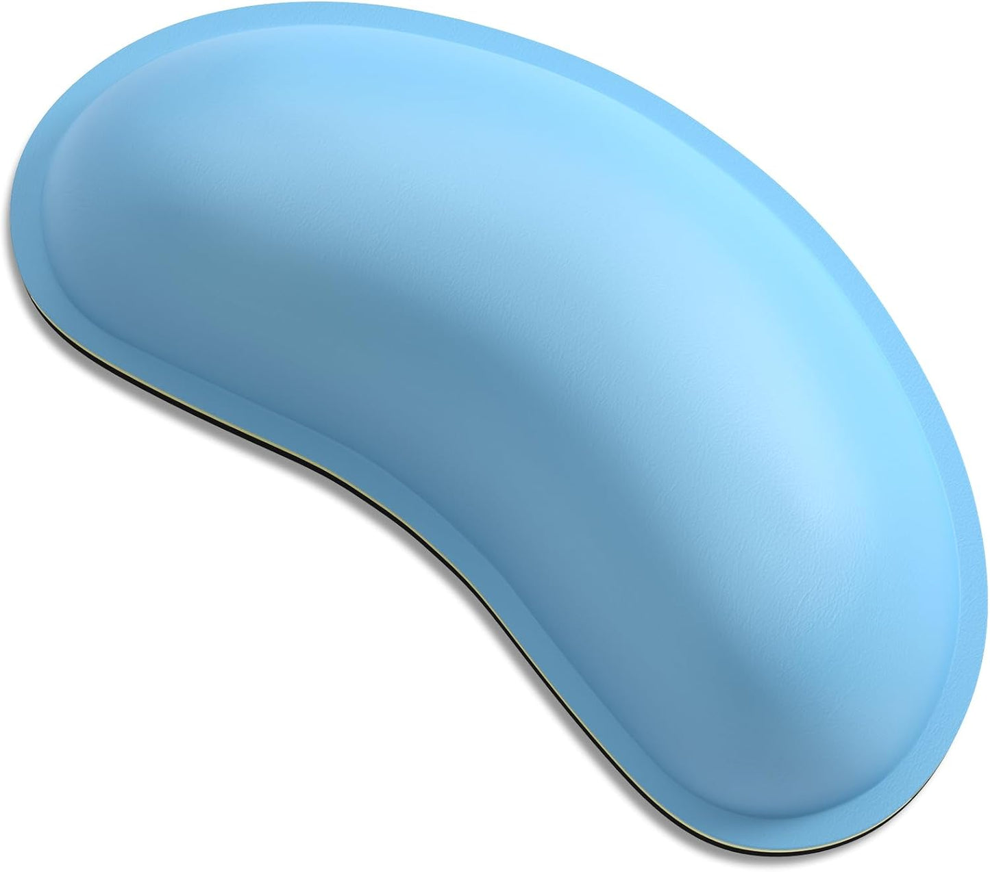 Dapesuom Mouse Wrist Rest, Ergonomic Memory Foam Mouse Wrist for Computer Desk Mats Support, PU Leather Hand Rest Pad Cushion for Gaming, Laptop, Men, Women, Pain Relief & Easy Typing, Black