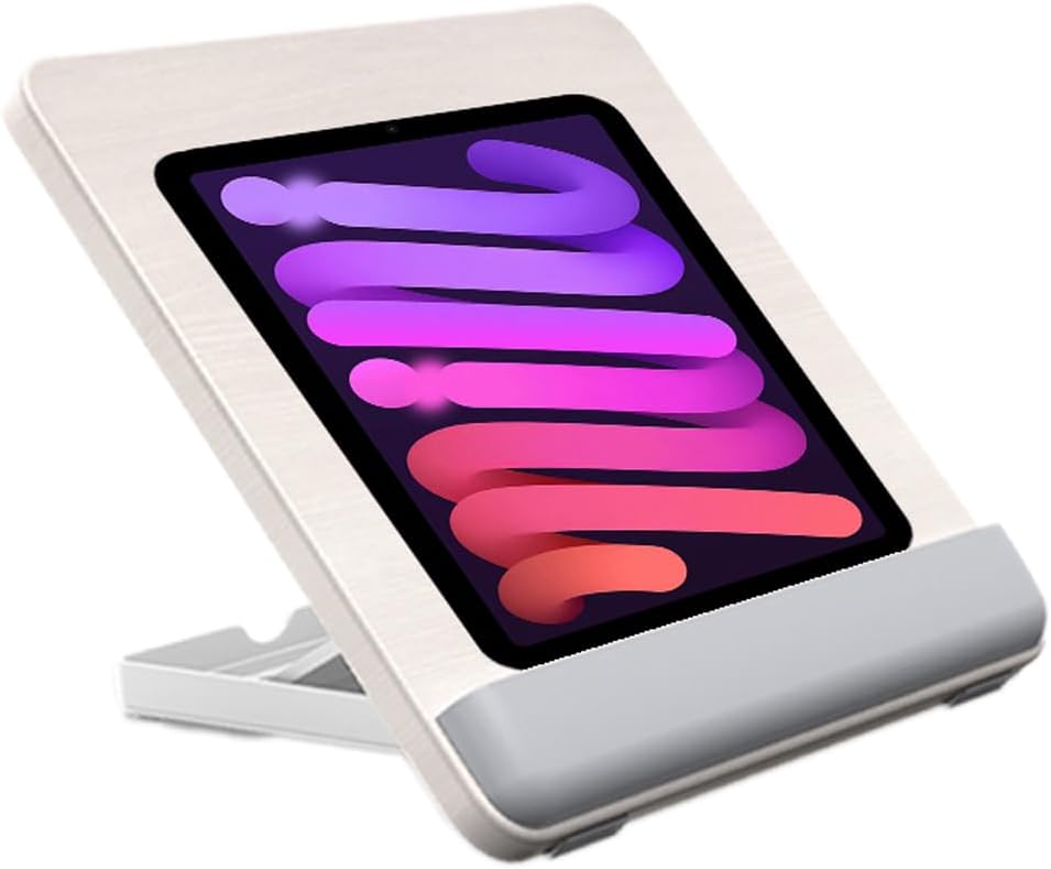 Chapter Seven Tablet Holder Wood Stand,Wooden Laptop Tablet Multi-Function Stand - Adjustable Height Portable Computer Drawing Writing Board Holder, for iPad Pro 12.9/11,Air,Mini and More
