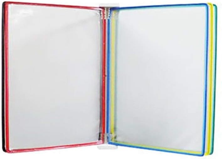 Wall Mount Reference Display System, Document Display Holders a4 with 5 Panels and 10 Pockets for 35 * 24 4.5CM,Folders(B)