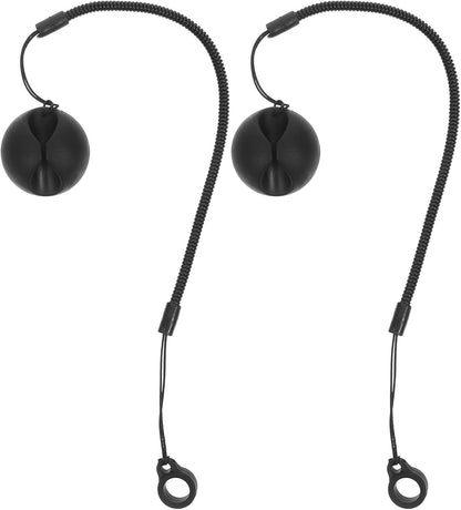 Gatuida 2pcs Retractable Tablet Pen Tether with Ring Elastic Pen Leash and Silicone Holder for Desk Office Clipboard Drawing