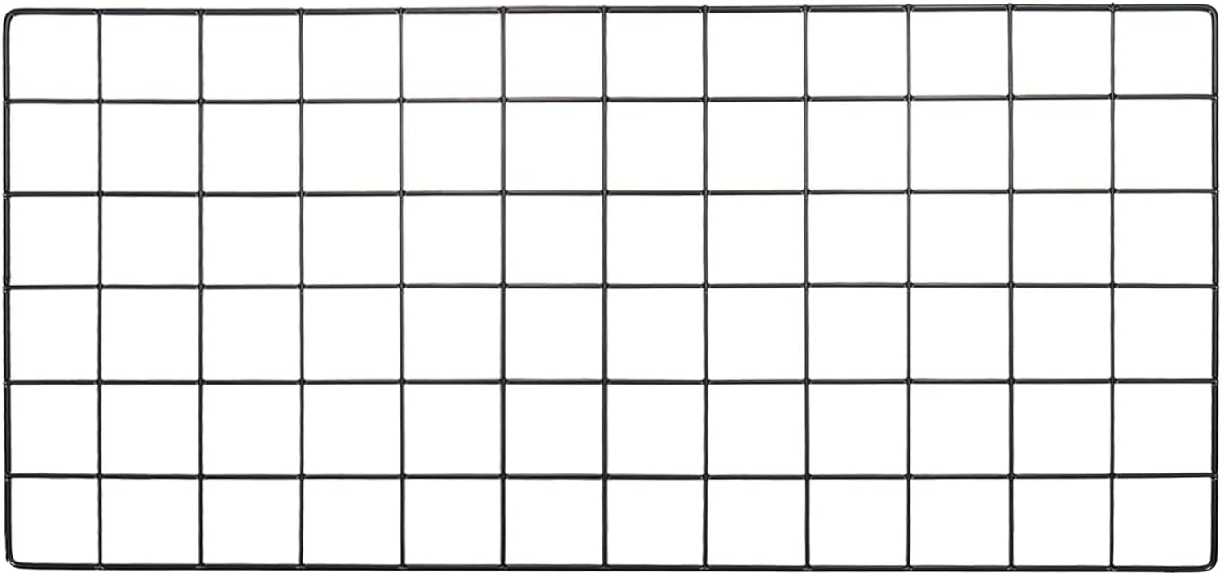 YOKIVE Iron Wire Grid Panel, Decorative Panels Board | Photo Pictures Display Holders Hanging Frame for Home Office (Black, 16"x12")