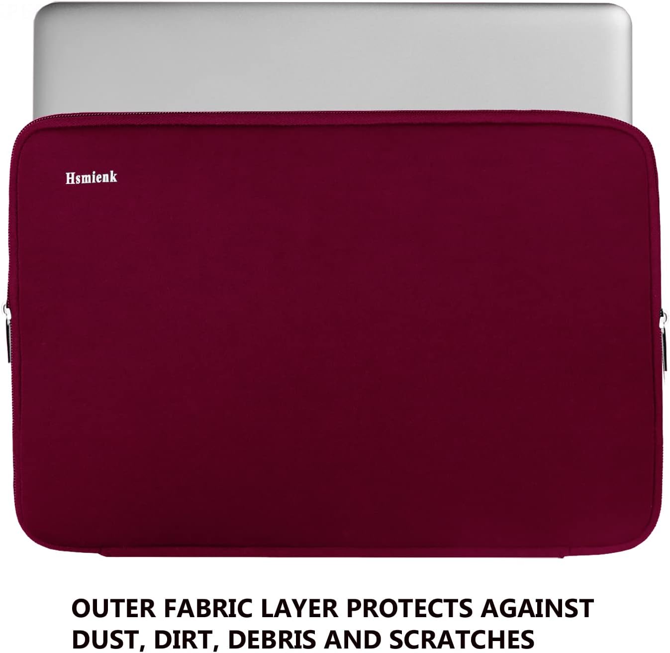 Laptop Sleeve 15.6 Inch, Durable Shockproof Protective Cover Flip Case Briefcase Carrying Computer Bag Case Compatible with 15.6 Inch HP, ASUS, Lenovo, Acer, Notebook, Computer, Black