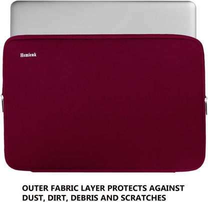 Laptop Sleeve 15.6 Inch, Durable Shockproof Protective Cover Flip Case Briefcase Carrying Computer Bag Case Compatible with 15.6 Inch HP, ASUS, Lenovo, Acer, Notebook, Computer, Black