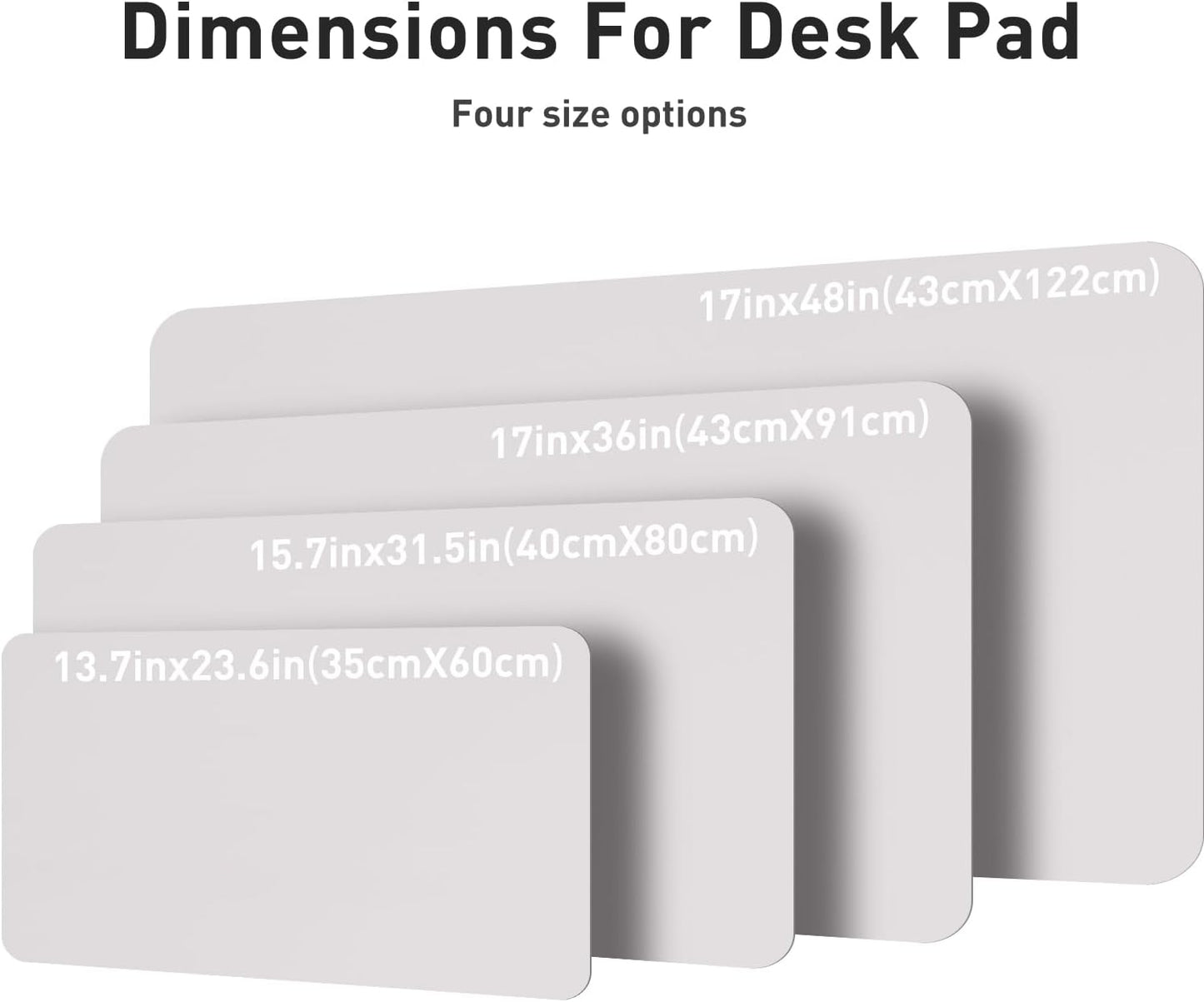Aothia Leather Desk Pad Protector, Mouse Pad, Office Desk Mat, Non-Slip PU Leather Desk Blotter, Laptop Desk Pad, Waterproof Desk Writing Pad for Office and Home(Dark Blue,31.5" x 15.7") - Colors A
