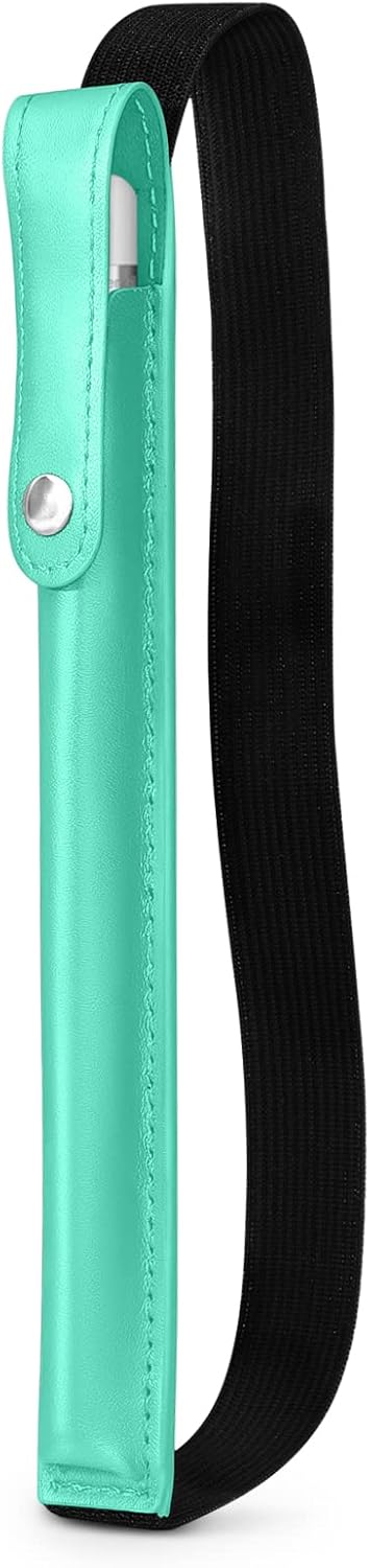 DTTO Pencil Holder for Apple Pencil 2nd & 1st Generation Case, New Apple Pencil Pro & USB-C Sleeve, Ultra-Thin Elastic Stylus Protective Pouch with Adhesive Attached to iPad, Pink Gold
