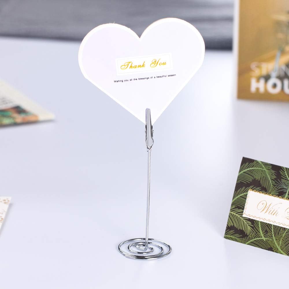 Artliving 12pcs Place Card Holder Memo Holder Clip Photo Holder Table Number Holder