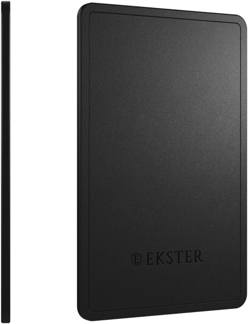 Ekster Finder Card Wallet Tracker, Rechargeable Bluetooth Tracking Card, Works with Apple Find My & Siri, Slim Credit Card-Sized Wallet Finder for Wallets, Bags & Gear