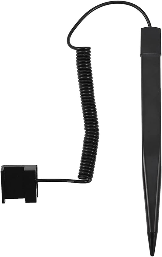 Stylus Pen, Professional Spring Resistance Stylus Pen Professional Spring Pen Pressure Sensitive Pen with Spring Rope w/Pen Holder for POS, Pos, Order Machine, Tax Printer