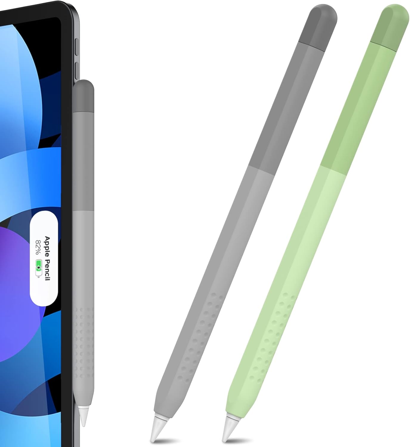 Delidigi for Apple Pencil Pro Case (2024) & Apple Pencil 2nd Generation Sleeve,Soft Silicone Grip Cover,Magnetic Charging Compatible,Double Tap Support,Gradient Color Design