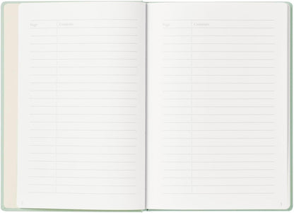 Maruman Mnemosyne Lined Notebook- Vertical A5, 5.83" x 8.27", 70 Sheets / 140 Pages, 7mm College Ruled With Center Line Journal, Perforated Pages & Wire-Bound to Lay Flat, Black, Made in Japan - Colors A