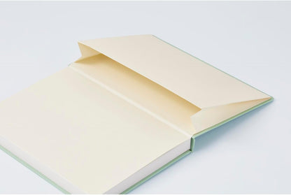 Maruman Mnemosyne Lined Notebook- Vertical A5, 5.83" x 8.27", 70 Sheets / 140 Pages, 7mm College Ruled With Center Line Journal, Perforated Pages & Wire-Bound to Lay Flat, Black, Made in Japan - Colors A