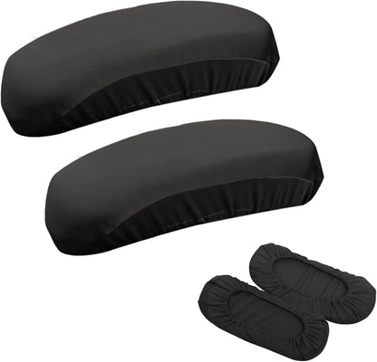 Kakalote Office Chair Armrest Covers, 1pair Stretchable Stretch Computer Chair Slipcover Desk Chairs Arm Cover for Office, Desk, Gaming Chairs (Black)