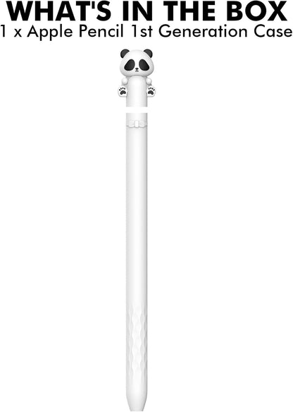 NIUTRENDZ Cute Bear Apple Pencil Case for Apple Pencil 2nd Generation Case Silicone Protective Cover Sleeve Skin Accessories (Brown, Apple Pencil 2nd Generation)
