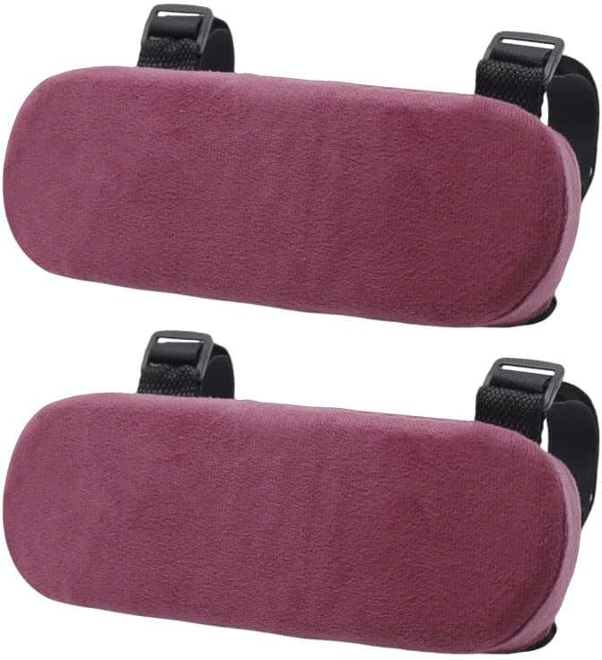 2Pcs Navy Thickened Office Chair Armrest Pads to Relieve Forearm Pressure, Suitable for Office Chairs, Wheelchairs, Comfortable Gaming Chairs