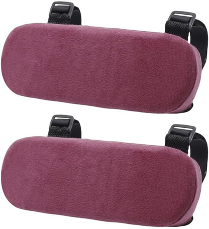 2Pcs Navy Thickened Office Chair Armrest Pads to Relieve Forearm Pressure, Suitable for Office Chairs, Wheelchairs, Comfortable Gaming Chairs