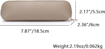 Canvas Pencil Case Cotton Canvas and Simple Multifunctional Pencil Bag Zipper Portable Storage (Black)