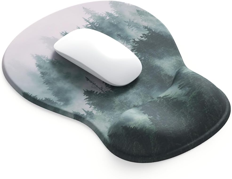ErgoComfort Gel Wrist Rest Mouse Pad-Ergonomic Office Mousepad with Wrist Support-Non-Slip, Design Desk Accessories Mat for Home&Game Decor (06Mocha Sand)