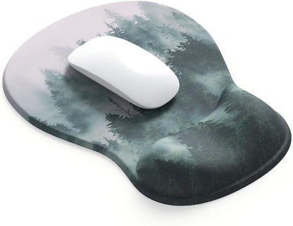 ErgoComfort Gel Wrist Rest Mouse Pad-Ergonomic Office Mousepad with Wrist Support-Non-Slip, Design Desk Accessories Mat for Home&Game Decor (06Mocha Sand)
