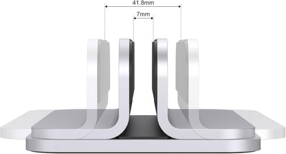 JOKItech Aluminum Laptop Stand, Sturdy and Adjustable, Compatible with Apple MacBook Pro/Air, Mac Mini, iPad Pro, Silver