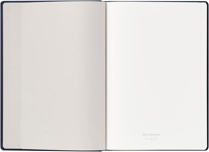 Maruman Mnemosyne Lined Notebook- Vertical A5, 5.83" x 8.27", 70 Sheets / 140 Pages, 7mm College Ruled With Center Line Journal, Perforated Pages & Wire-Bound to Lay Flat, Black, Made in Japan - Colors B