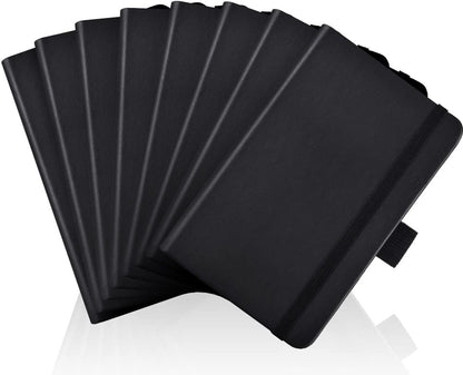 AISBUGUR Pocket Notebook, Small Notebook, 2-Pack Total 320 Pages,3.7" x 5.7" Pocket Notebook (2 Pack, Black1)