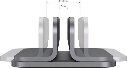 JOKItech Aluminum Laptop Stand, Sturdy and Adjustable, Compatible with Apple MacBook Pro/Air, Mac Mini, iPad Pro, Silver