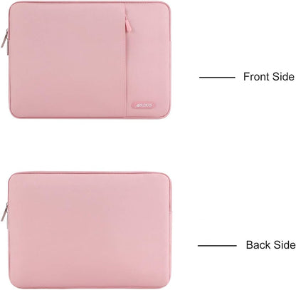 MOSISO Laptop Case 13.3 inch, 13-13.3 inch Laptop Sleeve Compatible with MacBook Air/Pro 13/Pro 14 M5 M4 M3 M2 M1, HP Dell ASUS Lenovo,Polyester Vertical Computer Sleeve Bag with Pocket, Antique Green - Colors A