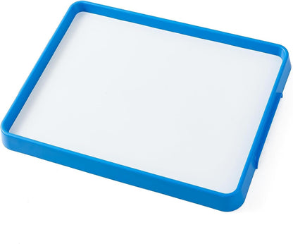 Magnetic Board for Kids – 13.2" X 10" - Magnetic Dry Erase Tray | Stackable Magnetic Tray for Classroom, Home, Travel & Preschool Learning (Cyan)