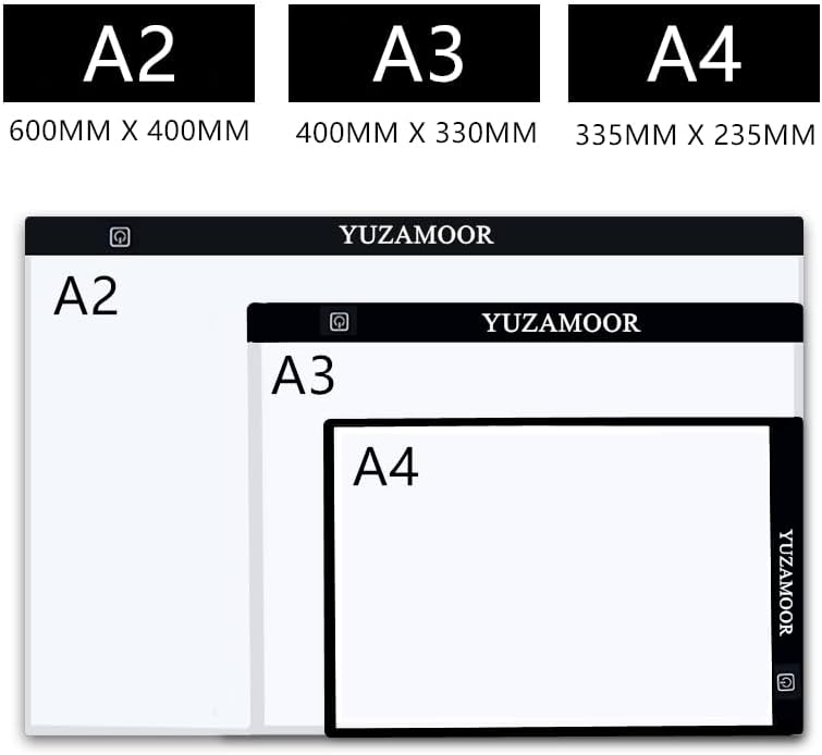 A2 Extra Large Tracing LED Light Pad for Diamond Art, Sketching, Painting - Adjustable Brightness, Sketching, Tracing - USB Powered DIY Diamond Art Light Box - No mesh No dot