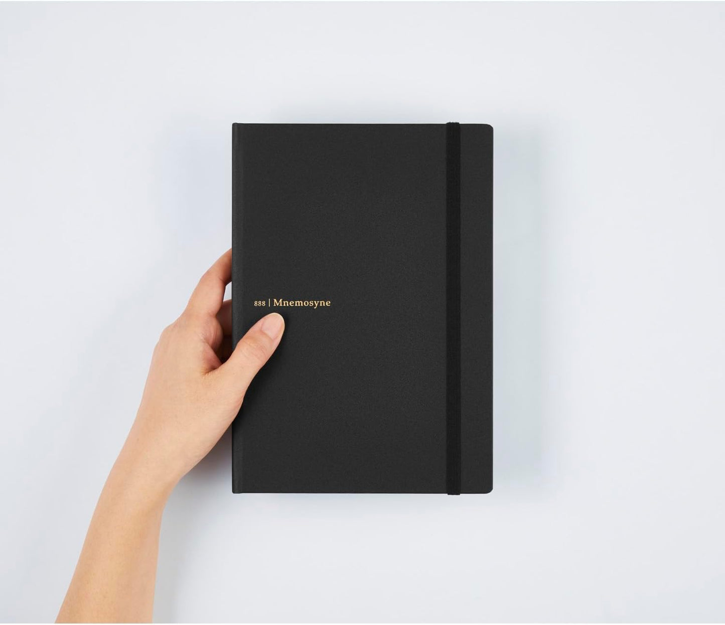 Maruman Mnemosyne Lined Notebook- Vertical A5, 5.83" x 8.27", 70 Sheets / 140 Pages, 7mm College Ruled With Center Line Journal, Perforated Pages & Wire-Bound to Lay Flat, Black, Made in Japan - Colors A