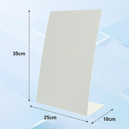 2 Pack Desk Magnetic Bulletin Board Metal Tabletop Memo Souvenir/Photos Display Board Magnet Display Stand for Home School Kitchen Office (2, White, ARC)