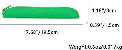 Pencil Case Durable Pencil Pouch for Pens School Featuring Oxford Lap Design (Khaki,Oxford)