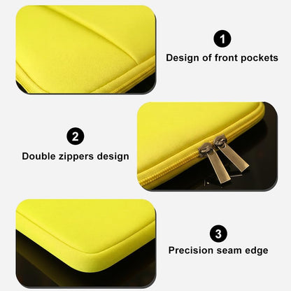 Laptop Sleeve for MacBook Neo/Air/Pro 13 inches A18/M5/M4/M3/M2/M1 Chip 2026-2020 A3404 A3449 A3240 A3113 with 2 Pockets Tablet Bag Case Accessories (Bright Pink)