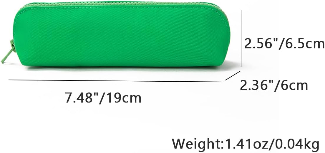 Canvas Pencil Case Cotton Canvas and Simple Multifunctional Pencil Bag Zipper Portable Storage (Black)