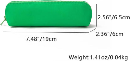 Canvas Pencil Case Cotton Canvas and Simple Multifunctional Pencil Bag Zipper Portable Storage (Black)
