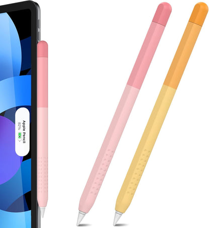 Delidigi for Apple Pencil Pro Case (2024) & Apple Pencil 2nd Generation Sleeve,Soft Silicone Grip Cover,Magnetic Charging Compatible,Double Tap Support,Gradient Color Design
