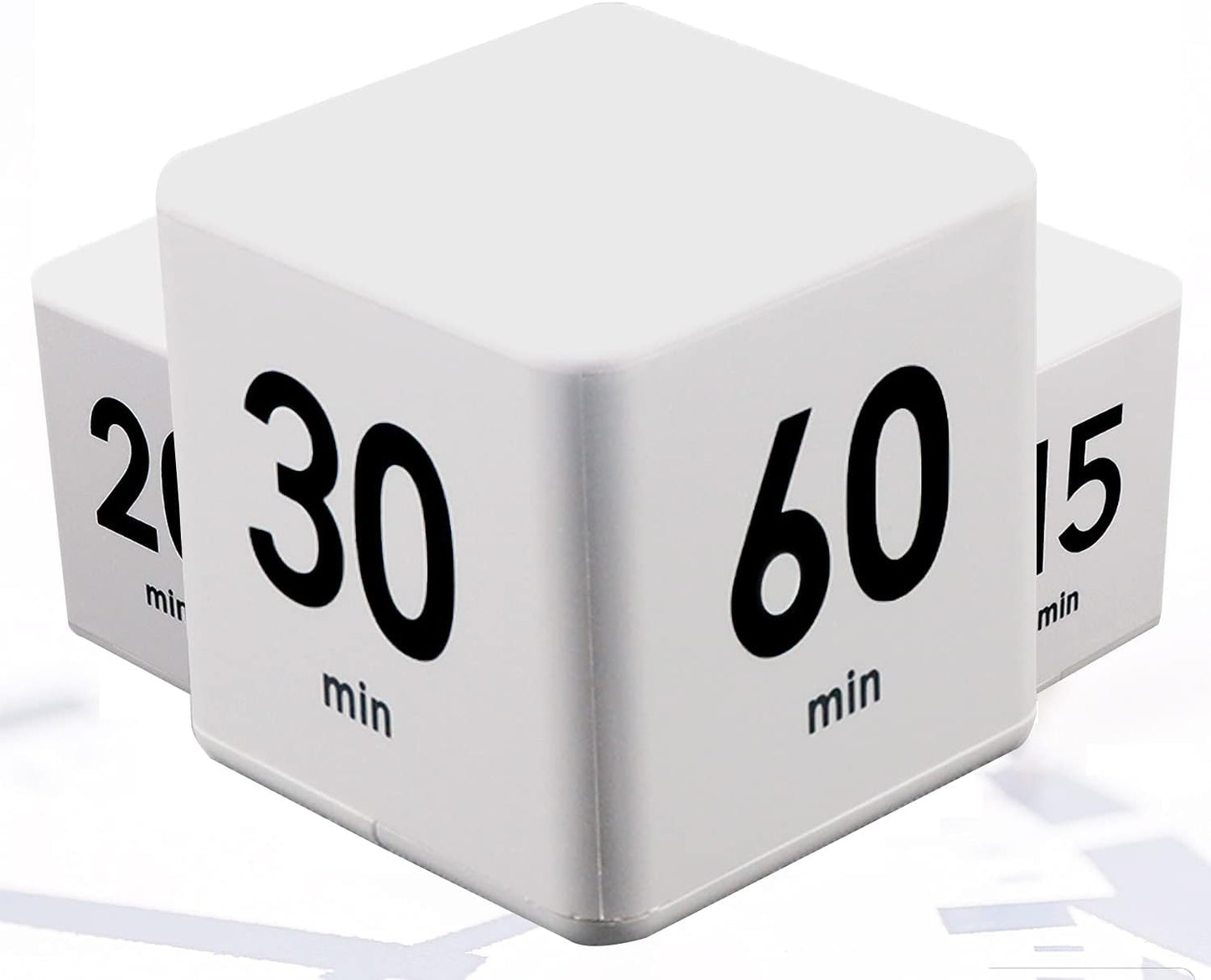 JOYIT Cube Timer 1 3 5 10 Minutes - Flip Countdown Visual Timer for Time Management, Kitchen, Workout, Study, Classroom, Office, Games