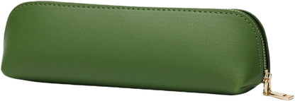 Canvas Pencil Case Cotton Canvas and Simple Multifunctional Pencil Bag Zipper Portable Storage (Black)