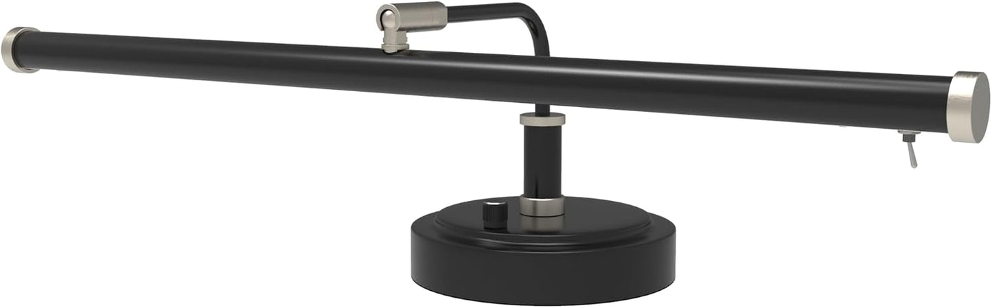 Cocoweb Adjustable LED Upright Piano Desk Lamp in Black with Brass Accents - PLED101D