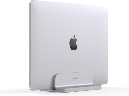 JOKItech Aluminum Laptop Stand, Sturdy and Adjustable, Compatible with Apple MacBook Pro/Air, Mac Mini, iPad Pro, Silver