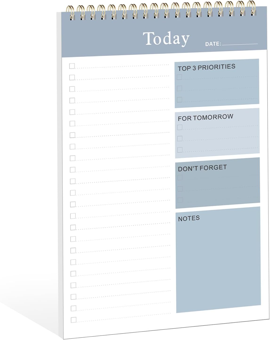 Weekly To Do List Notepad, Undated Planner with 52 Sheets (8.5''x11''), Desk Weekly Planner for Women & Man, Home School & Work