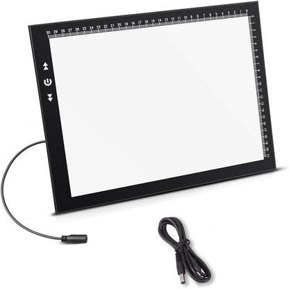 HSK B4/A3s LED Artist tracing Light Box Copy Table, Adjustable High Brightness Light Pad for Tatto Drawing, Sketching, Animation,Diamond Painting Accessories