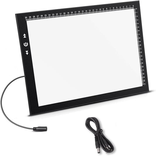 HSK B4/A3s LED Artist tracing Light Box Copy Table, Adjustable High Brightness Light Pad for Tatto Drawing, Sketching, Animation,Diamond Painting Accessories