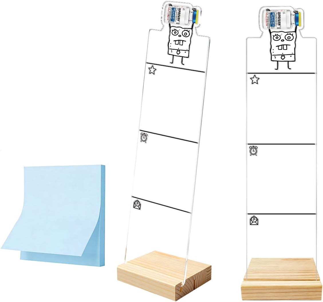 Monitor Memo Board Computer Monitor Memo Board Sticky Note Organizer Hold On Partner Im Overstimulated Sign Acrylic Desk Accessories Removable Wooden Base Set Sticky Notes 100 Sheets 11.8×3.1 inches