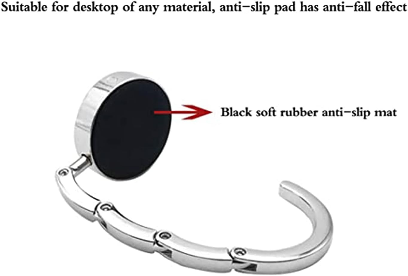 Foldable Purse Hook for Table, Purse Hangers for Table, Handbag Storage Folding Decor Table Hook, Women's Bag Handbag Hanger Holder (Mountains)