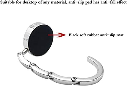 Foldable Purse Hook for Table, Purse Hangers for Table, Handbag Storage Folding Decor Table Hook, Women's Bag Handbag Hanger Holder (Mountains)